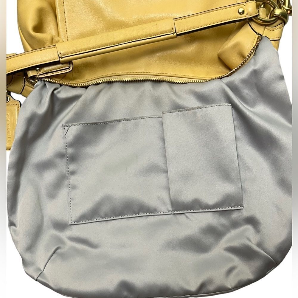 Coach Kristin F22306 in Buttercup Leather Crossbody/Shoulder Bag w/Gold Fittings - Picture 12 of 13